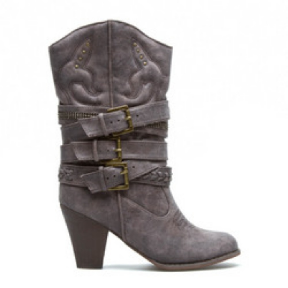 Sheryl Taupe boots by Leila Stone size 7 1/2 Med - Picture 5 of 6